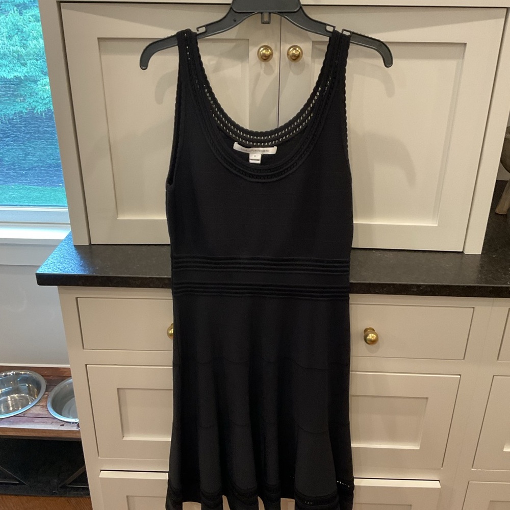 DVF knit black dress